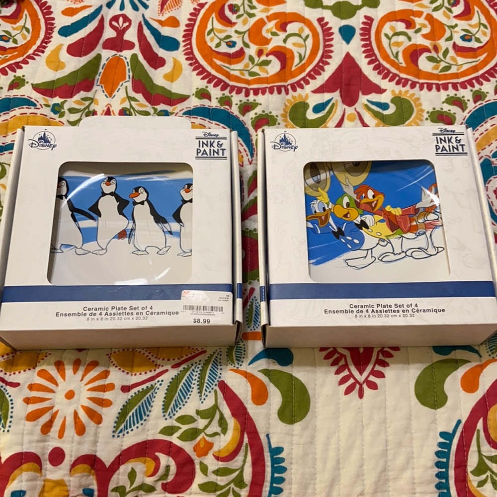 Disney Ink and Paint Ceramic Plates
